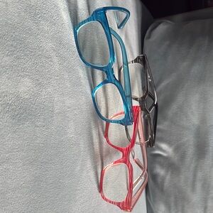 Set of 3 Colorful Reading Glasses (+2.0)